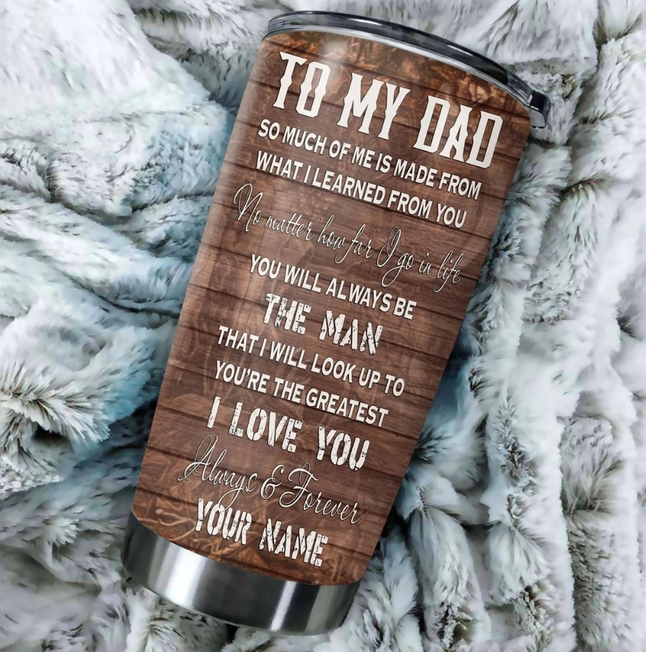 Personalized Personalized Dad Tumbler Fathers Day Tumbler America Flag Dad Tumbler Dad Gifts